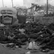 Charred remains of Japanese civilians following the first firebombing raids of Operation Meetinghouse (Ishikawa Kōyō)